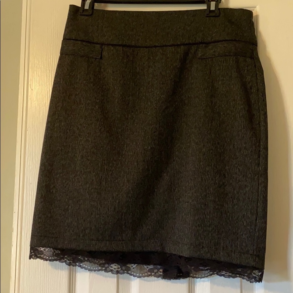 Dark Gray Pencil Skirt